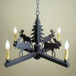 Wildlife Four Arm Chandelier