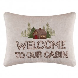 Rustic Retreat Welcome Pillow - CLEARANCE