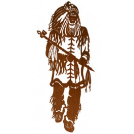 Native American Chief Metal Wall Art