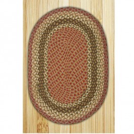 Olive/Burgundy/Gray Braided Rugs