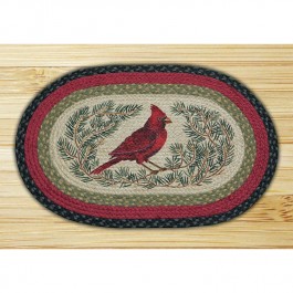 Cardinal in the Pines Jute Rug