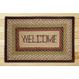 Print Patch Welcome Jute Rug