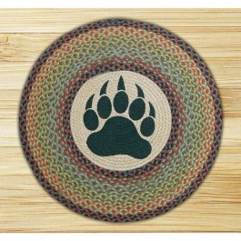 Round Bear Paw Jute Rug