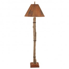 Twig & Leather Floor Lamp