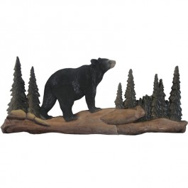 Walking Bear Wood Wall Art