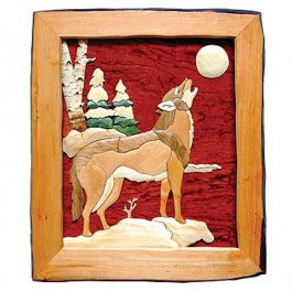 Winter Wolf  Wood Wall Art