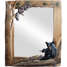 Bear and Raccoon Mirror