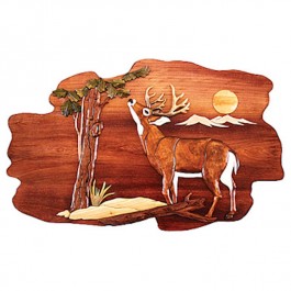 Morning Buck Wood Wall Art