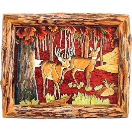 Fall Deer Wood Wall Art