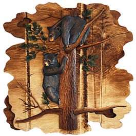 Treed Bear Cubs Wall Art