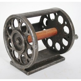 Antique Fishing Reel Wall Mount Toilet Paper Holder