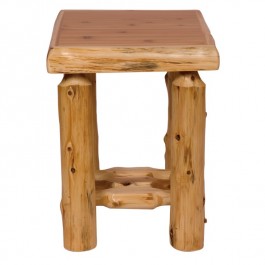 Open Log Nightstand