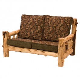 Cedar Log Loveseat