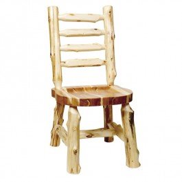 Ladder Back Log Side Chair