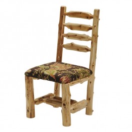 Cedar Log Upholstered Side Chair