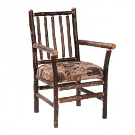 Hikcory Spoke Back Arm Chair