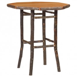 Round Hickory Pub Table