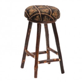 Upholstered Hickory Barstool