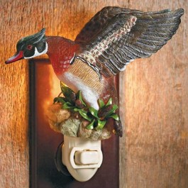 Flying Wood Duck Night Light