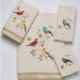 Gilded Bird Towel Set -3Pcs