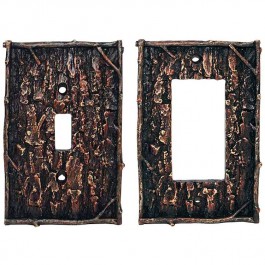 Pine Bark Switch Plates