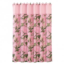 Pink Camo Shower Curtain