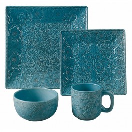 Savannah Dinnerware Set-Turquoise