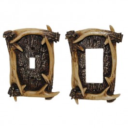 Rustic Antler Switch Plates