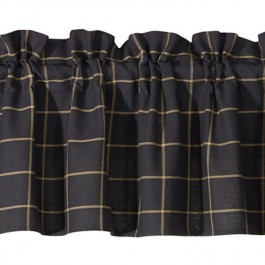 Black Window Pane Valance DISCONTINUED