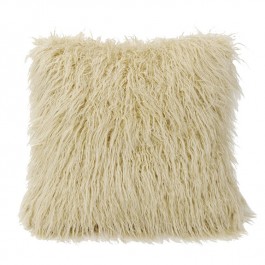 Mongolian Cream Faux Fur Pillow