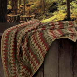 Navajo Diamond Knitted Throw