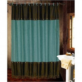 Turquoise Cheyenne Shower Curtain