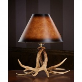 Faux Whitetail Deer Antler Desk Lamp