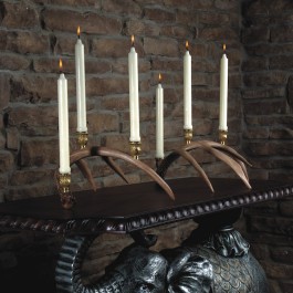 Faux Whitetail Antler Candelabra Set