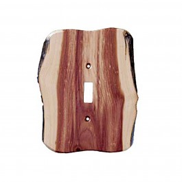 Rustic Single Toggle Switch Plate (3 wood options)