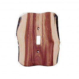 Rustic Single Toggle Switch Plate (3 wood options)