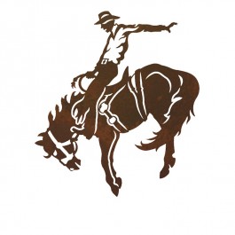 Bronc Rider Metal Wall Art