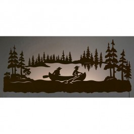 Canoeing Back Lie Wall Art