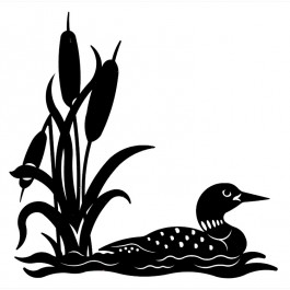 Floating Loon Metal Wall Art