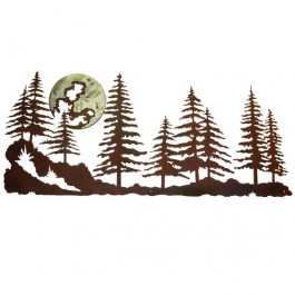 Pine Forest Metal Wall Art