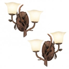 Ponderosa 2 Light Sconces