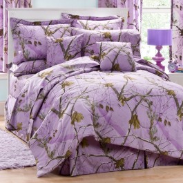 Lavender Camo Bedding