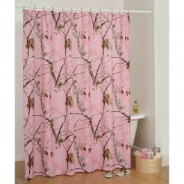AP Pink Camo Shower Curtain