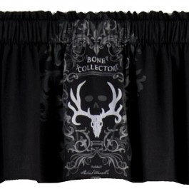 Bone Collector Black and Grey Valance