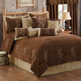 Buckmark Embroidered Comforter Sets