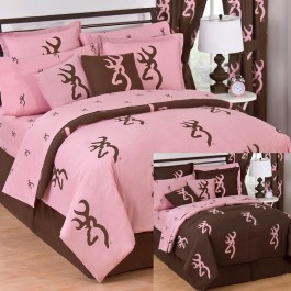 Pink Buckmark Bedding