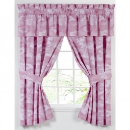 Buckmark Pink Camo Drape and Valance