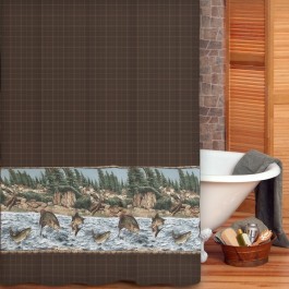 River Fishing Shower Curtain