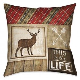 Country Cabin Elk Pillow
