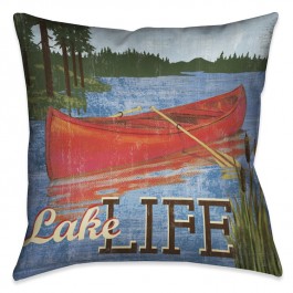 Lake Life Decorative Pillow